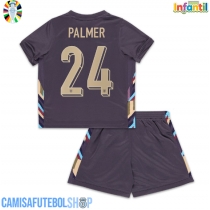 Camisa de time de futebol Inglaterra Cole Palmer #24 Replicas 2º Equipamento Infantil Europeu 2024 Manga Curta (+ Calças curtas)